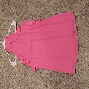 Lilly Pulitzer Pink Ruffle Halter Top